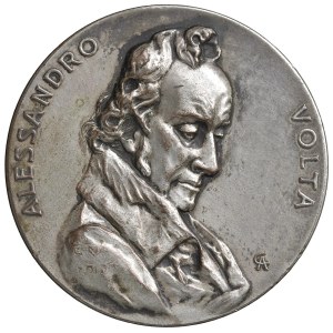Character medals - Alessandro Volta (1745-1827) Medaglia 1899 Esposiz...