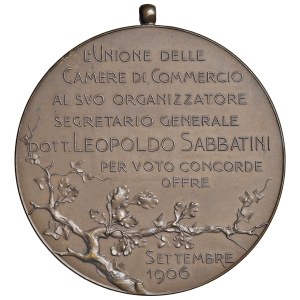 Cities medals - ROMA. Medaglia 1906 - Unione delle camere di comme...