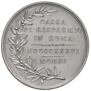 Cities medals - ROME. CASSA DI RISPARMIO - Medal 1911 25th Anniv...