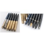 Collectible Pens - PARKER - Lot of 13 Fountain Pens - Various Models ...