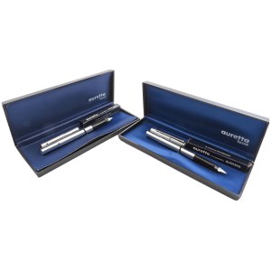 Collectible Pens - AURETTA - Lot of 6 Pens (4 Fountain Pens and 2 Sf...