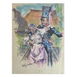 Wojciech Kossak (1856-1942), Lancer and Girlfriend