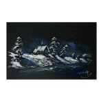 Victor Zin (1925-2007), A country cottage in winter