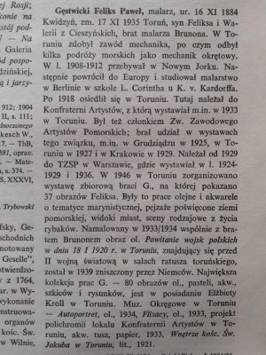 Feliks Paweł GĘSTWICKI (1884-1935), Osada rybacka