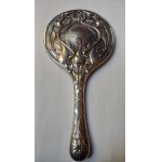 Viennese SECESSION silver toilet mirror circa 1890.