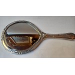 Viennese SECESSION silver toilet mirror circa 1890.