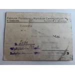 POSTCARD ĆMIELÓW PORCELAIN FACTORY 1928