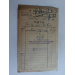 BILL NOTA KRAKOW ZEMBICKI 1941, OFFICE SUPPLIES