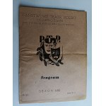 PROGRAM FLYER BIELSKO CIESZYN STATE THEATER OF POLAND SEASON 1950 SAINT MOLIER