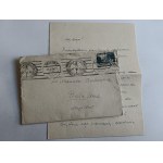 ENVELOPE PLUS PISMO WHITE KRAKOW, FOOD PARCEL STAMP, STAMP 1938