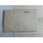 ENVELOPE PLUS PISMO WHITE KRAKOW, FOOD PARCEL STAMP, STAMP 1938