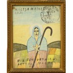 Nikifor Krynicki (1895-1968), Mary Mother of God the Holy Lady, ca. 1960.