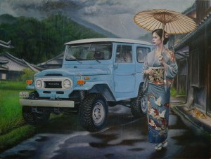 Marcus Von May (1970), Błękitne kimono, 2025
