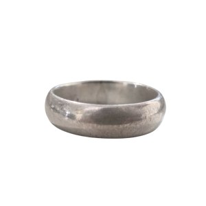Silver wedding band, 1918