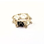 Gold-plated ring from the Métroanonymus series, designed by Artur Majka (one-of-a-kind)
