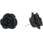 Black Rose Earrings - Romantic Rose
