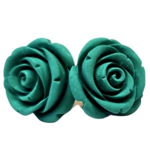 Boucles d'oreilles « Roses vertes » Romantic rose