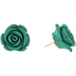 Boucles d'oreilles « Roses vertes » Romantic rose