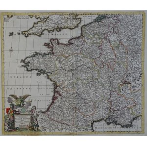 France Accuratissima Galliae Tabula Vulgo Royaume De France Danckerts 1680