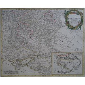 Ukraina, Rosja europejska Partie Meridionale De La Russie Europeenne Vaugondy 1752