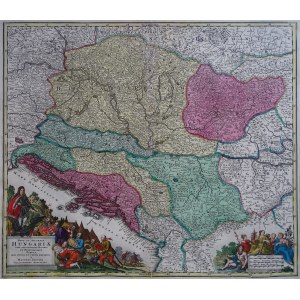 Maďarsko, Balkán Nova et Accurata Hungariae Matthäus Seutter 1725