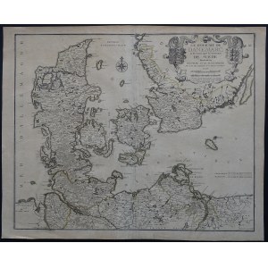 Dánsko LE ROYAUME DE DANEMARC Nicolas de Fer 1724