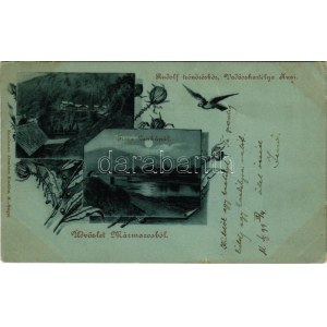 1899 (Vorläufer) Erdészvölgy, Kuzij (Lonka, Luh; Tisza-völgy, Máramaros); Kuzi, Rudolf trónörökös vadászkastélya...
