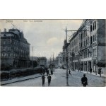 1915 Bielsko-Biala, Bielitz; Kaiser Franz Josefstraße / street view, shops (b)