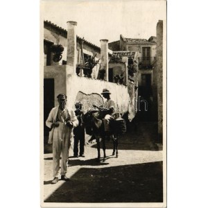1934 Castelmola (Sicilia), street view. F. Galifi photo