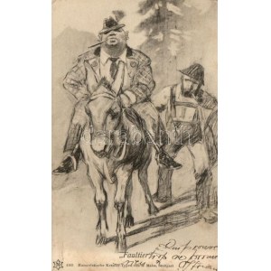 Faultier; Humoristische Kraxler-Typen von R. Mahn 4165 / German Alpine characters s: R. Mahn (b)