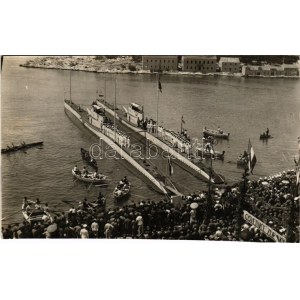1930 Makarska, Podmornica Osvetnik i Smeli. Kraljevska mornarica / Royal Yugoslav Navy submarines. photo (gluemark...