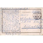 1918 Die Seeschlacht bei Lissa. Die k.u.k. Flotte vor Fasana. K.u.K. Kriegsmarine. Offizielle Karte für Rotes Kreuz...