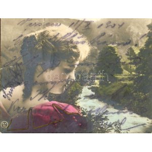 Lady, minicard (8,7 cm x 6,7 cm) (b)