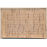 1916 Első világháborús osztrák magyar tábori postai levelezőlap fakéregből / WWI K.u.k. Austro...
