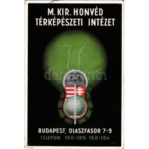 1940 A M. kir. Honvéd Térképészeti Intézet. Budapest II. Olasz fasor 7-9. (Szilágyi Erzsébet fasor) ...