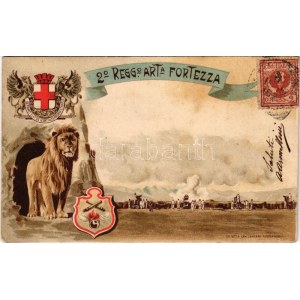 2. Reggimento Artiglieria da Fortezza. Deprimit Elatos Levat Alexandria Startos / 2nd Fortress Artillery Regiment...