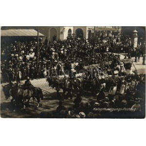 Kaiser-Jubiläums-Huldigungsfestzug, Wien 12. Juni 1908. / 60th Anniversary of Franz Joseph's reign, military parade (EK...
