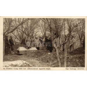 Egy hadnagy temetése; Érdekes Újság kiadása / WWI Hungarian military, funeral of a lieutenant