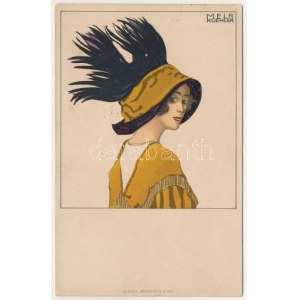 1913 Mode. Wiener Werkstätte No. 591. s: Mela Koehler (EK)