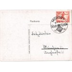 1936 München, Schach-Olympia 1936. Rose Pahl, Photo Wauer / chess olympics + So. Stpl. (EK)