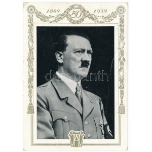 Adolf Hitler 1889-1939. Verlag Kőnig. + So. Stpl. (gyűrődések / creases)