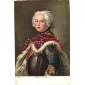 Frederick II, litho s: Antoine Pesne (EB)