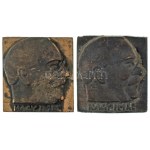 1989. "Nagy Imre" egyoldalas, öntött bronz plakett, hátoldalán "1958. június 16. 1989" gravírozás nélkül (70x66mm) ...