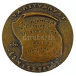 Csúcs Ferenc (1905-1999) DN "Szabó István 1898-1969 / Tanítványai és tisztelői" bronz emlékplakett, peremén "10"...