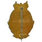 1916. "7. sz. Lovas Tüzérségi Hadosztály" zománcozott bronz jelvény (24x34mm) T:XF,VF zománchiba / 1916. ...