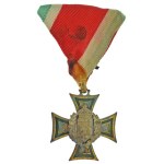 1941. "II. osztályú Tiszti Szolgálati Jel" zománcozott bronz kitüntetés ezüstözött rátéttel, eredeti...