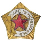 1960-1970. "Katonai és Polgári Kiképzésben Kiváló" zománcozott, aranyozott sapkajelvény (39x41mm) T:AU...