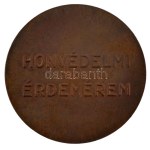 1983. "Honvédelmi Érdemérem - 10 év után" bronz kitüntetés, aranyozás és fül nélkül, dísztokban (36mm) T:UNC,AU kis ph...