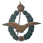 Ausztria 1910-1916 k. "Tábori pilótajelvény" részben zománcozott bronz jelvény, javított tűrátéttel, hátoldalán "J...