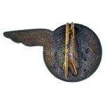 Románia 1950 k. "YR" zománcozott fém vitorlázórepülő jelvény (26x16mm) T:AU / Romania cca 1950. "YR...